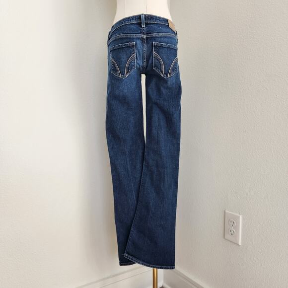 Y2K Hollister Micro Low Rise Bootcut Flare Jeans Cali Flare Denim Size 0 - Picture 7 of 8